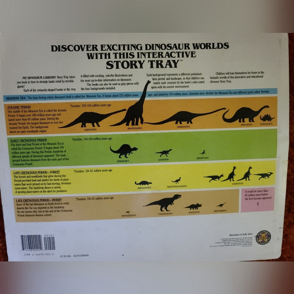 Vintage Dinosaur Board Book Set of 14 - Collector's Dream - Picture 3 of 4